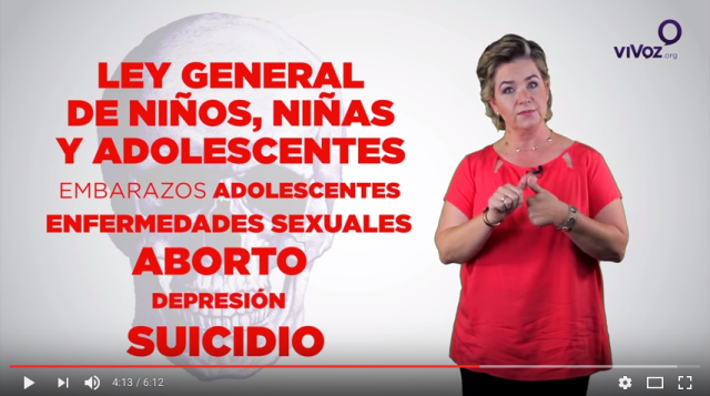 Video used in campaign against gender ideology in Mexico.