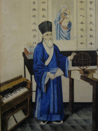Jesuit missionary Matteo Ricci dressed in traditional Chinese robes. 