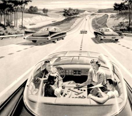 Self-driving car, historical advertisement